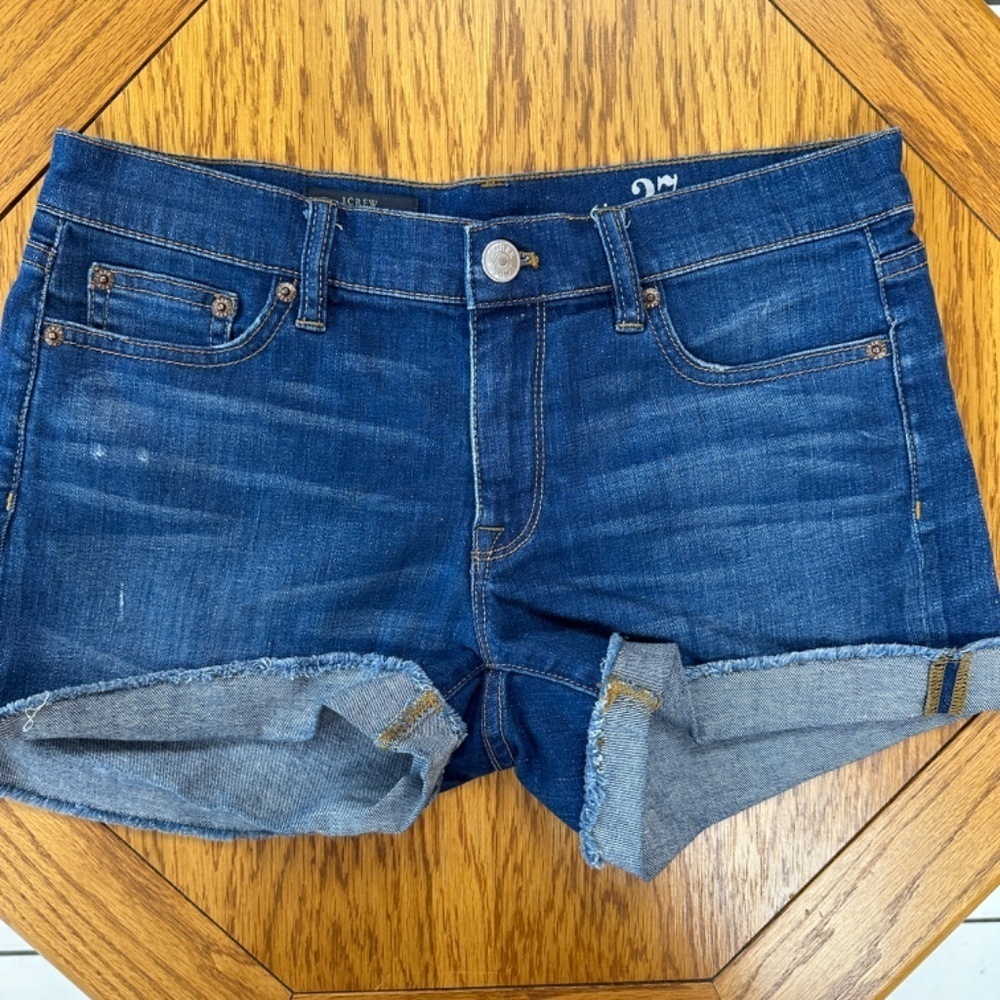 *J. CREW* Dark Wash Indigo Denim Shorts Size 27